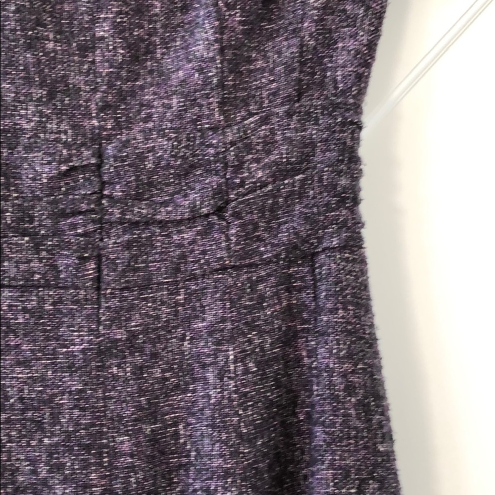 Nanette Lepore Day Dream Tweed Dress In Plum - Picture 6 of 8